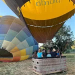 familia cesta despegando