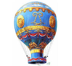 Modelo globo aerostatico hermanos Montgolfiere